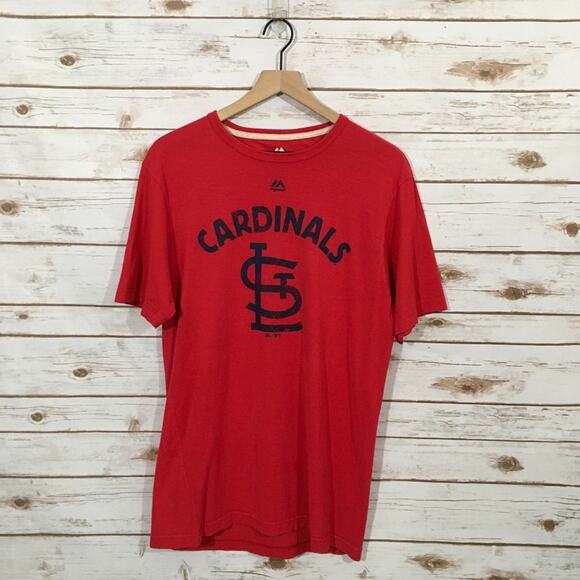 Majestic Select Collection Men's STL Cardinals Tee - Red - Medium - Picture 1 of 8